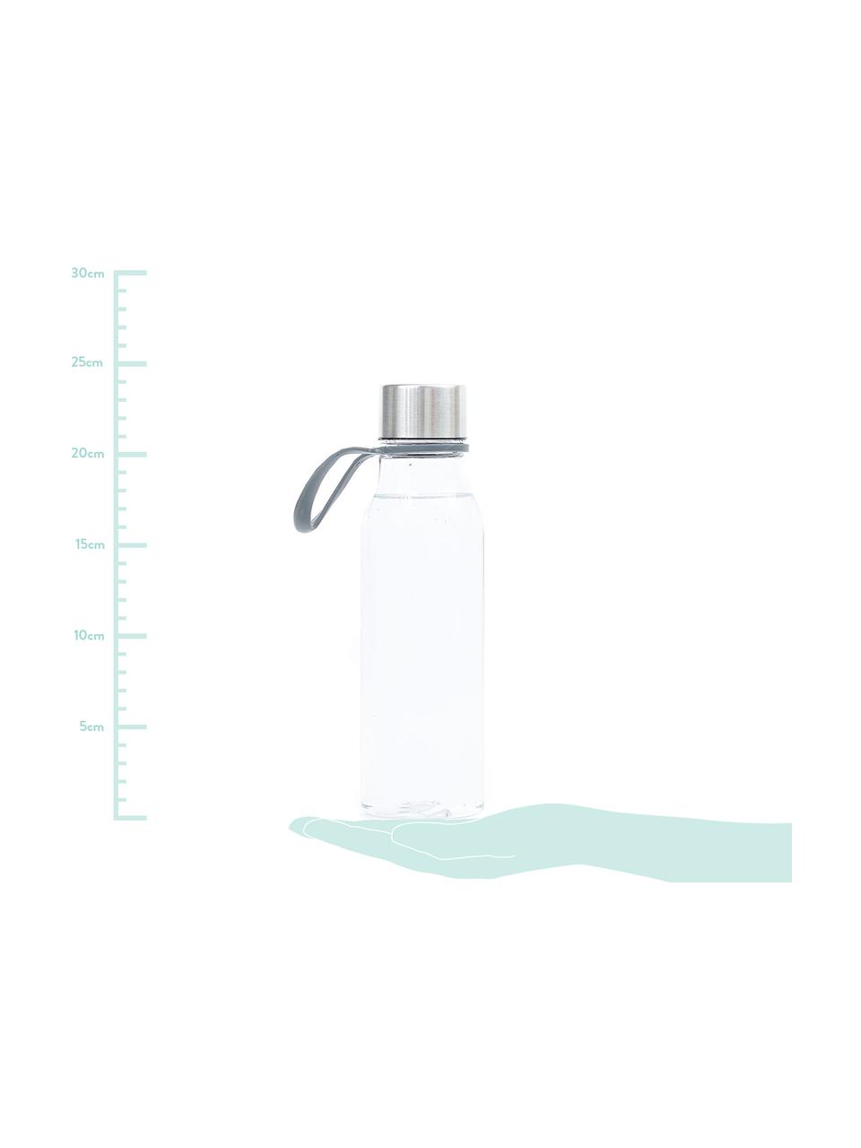 Botella pequeña Lean, Botella: Tritan (plástico), libre , Transparente, acero, 570 ml