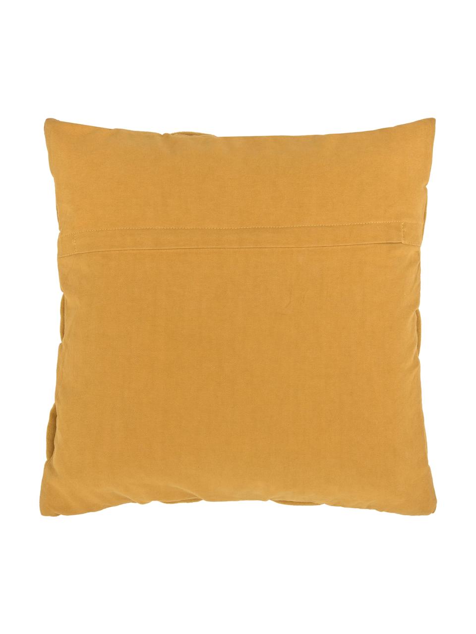 Pleciona poszewka na poduszkę Norman, Żółty, S 40 x D 40 cm