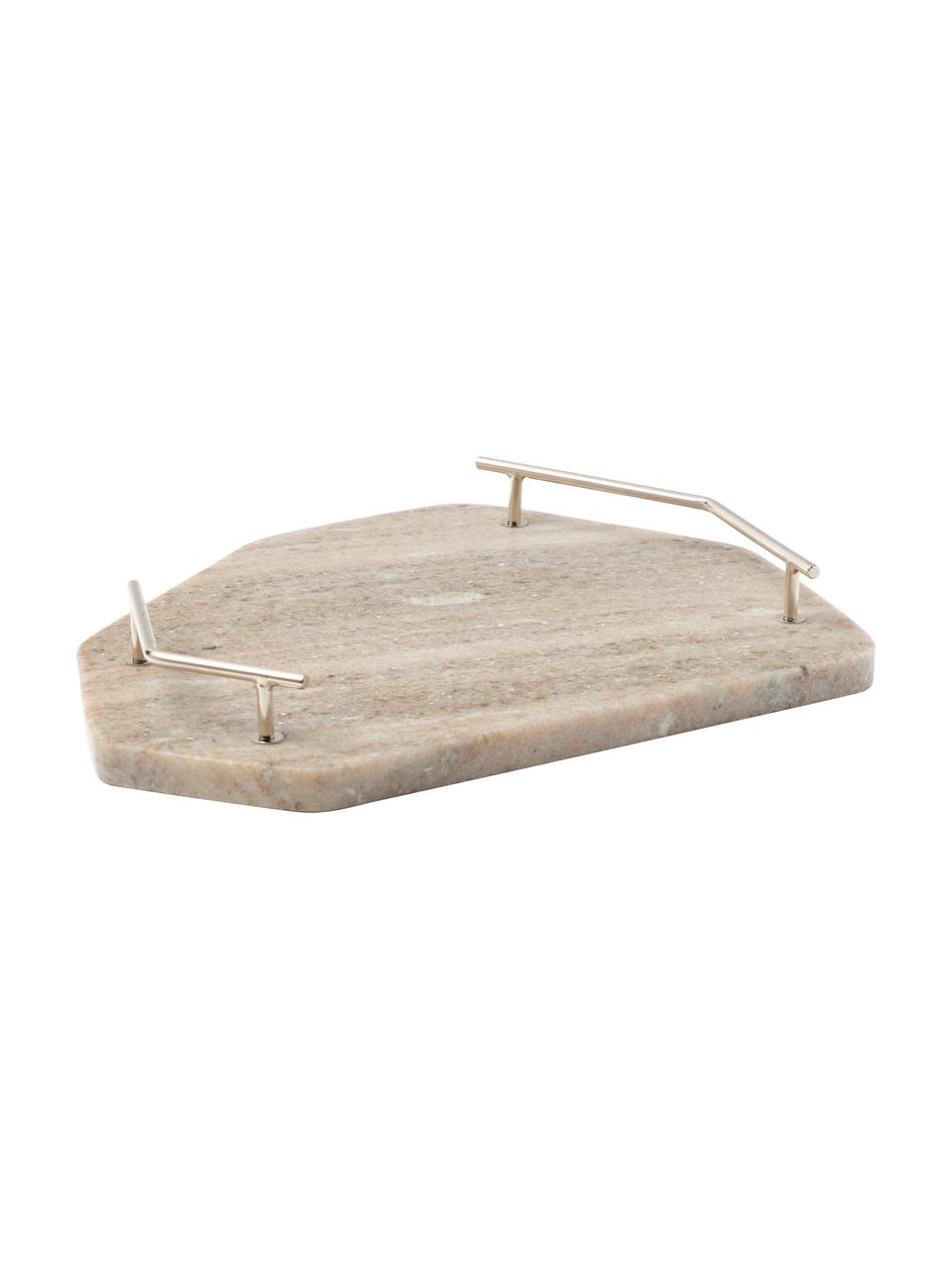 Fuente de mármol Han, Bandeja: mármol, Mármol marrón, An 27 x L 38 cm