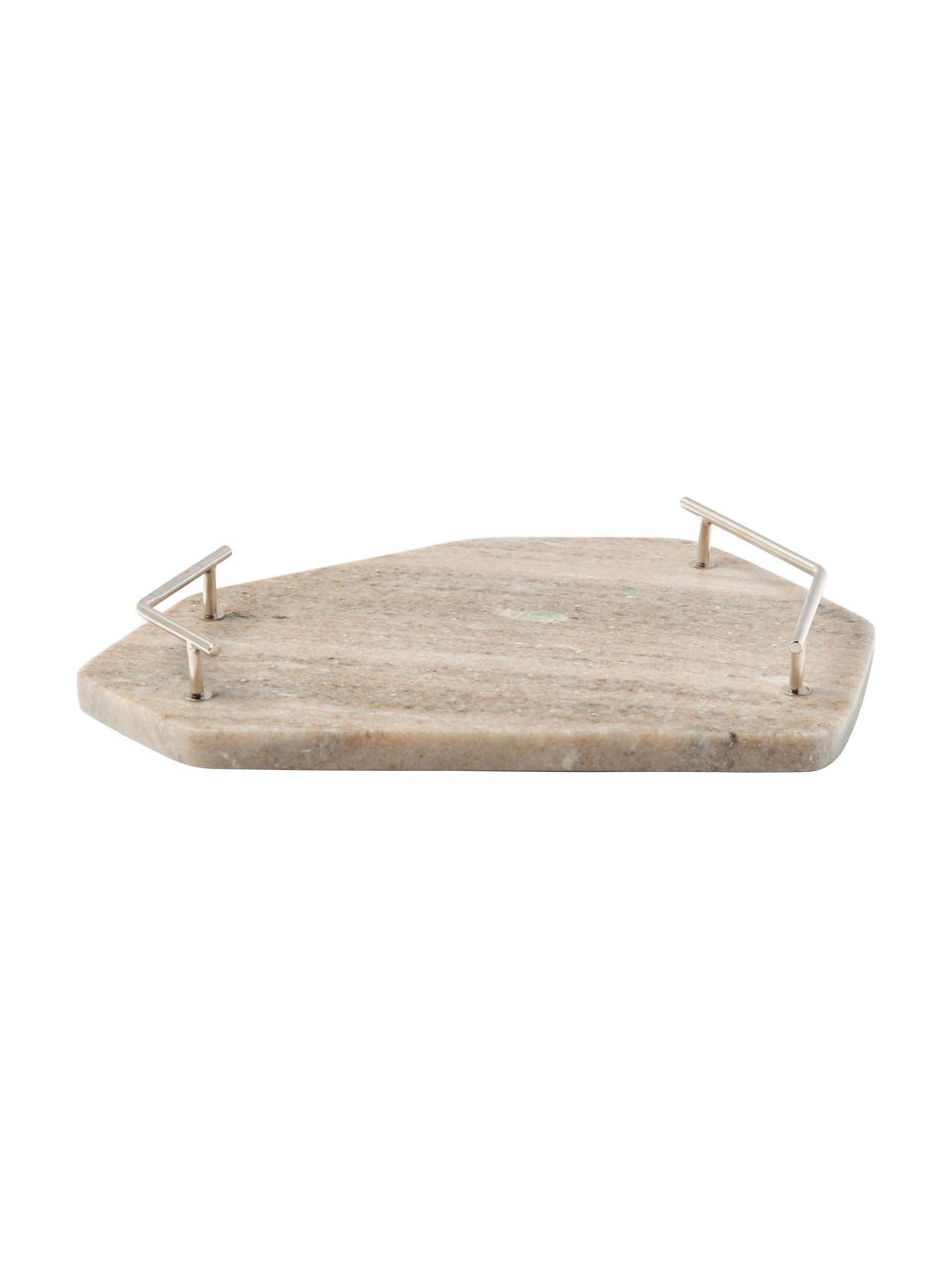 Taca do serwowania z marmuru Han, Brązowy, marmurowy, S 27 x D 38 cm