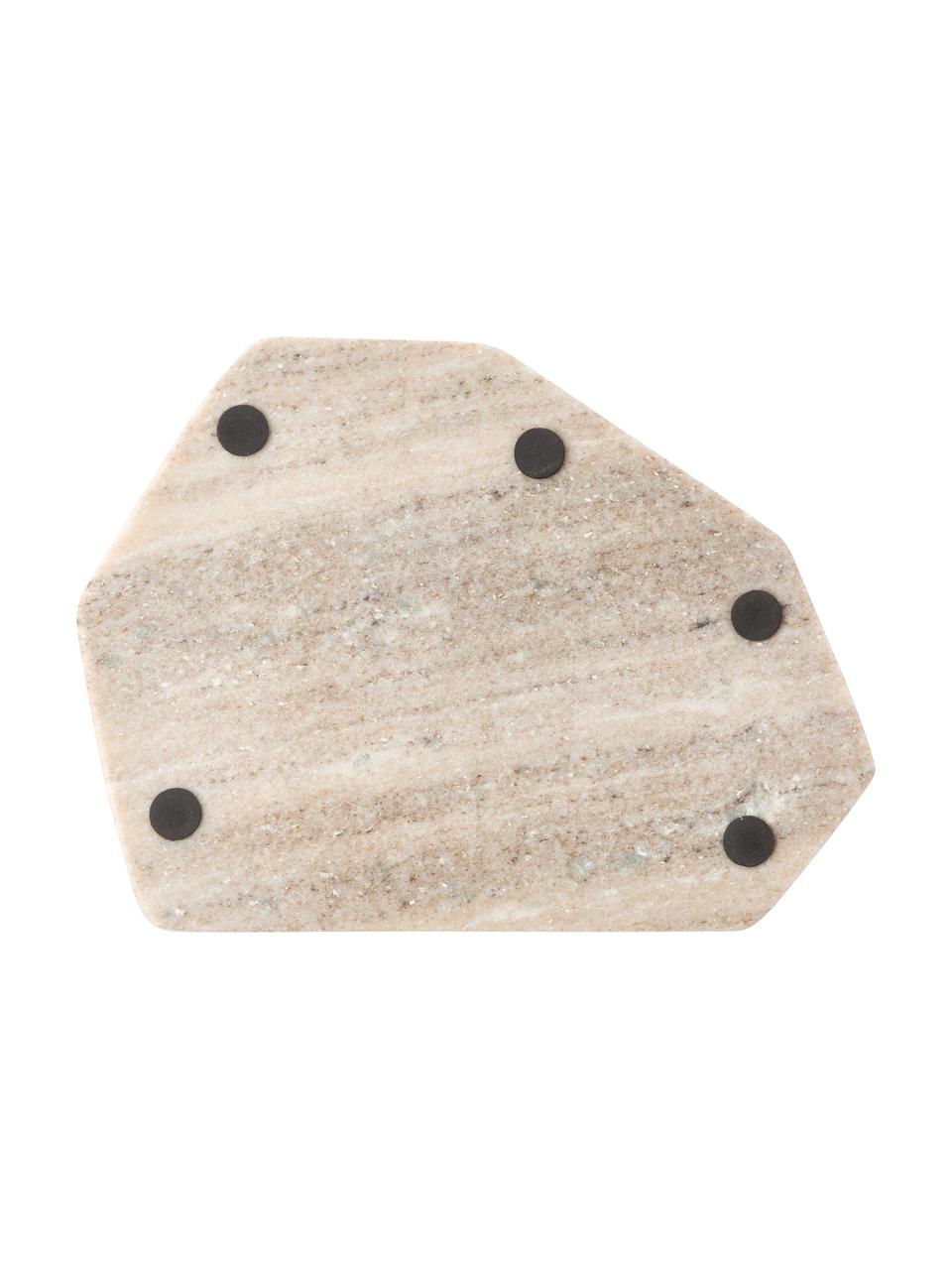 Mramorový servírovací tanier Han, Hnedá, mramorovaná, Š 27 x D 38 cm