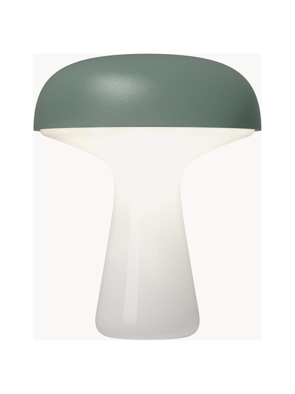 Mobilna lampa zewnętrzna LED z funkcją przyciemniania My T, Stelaż: szkło, Szałwiowy zielony, biały, Ø 20 x W 25 cm