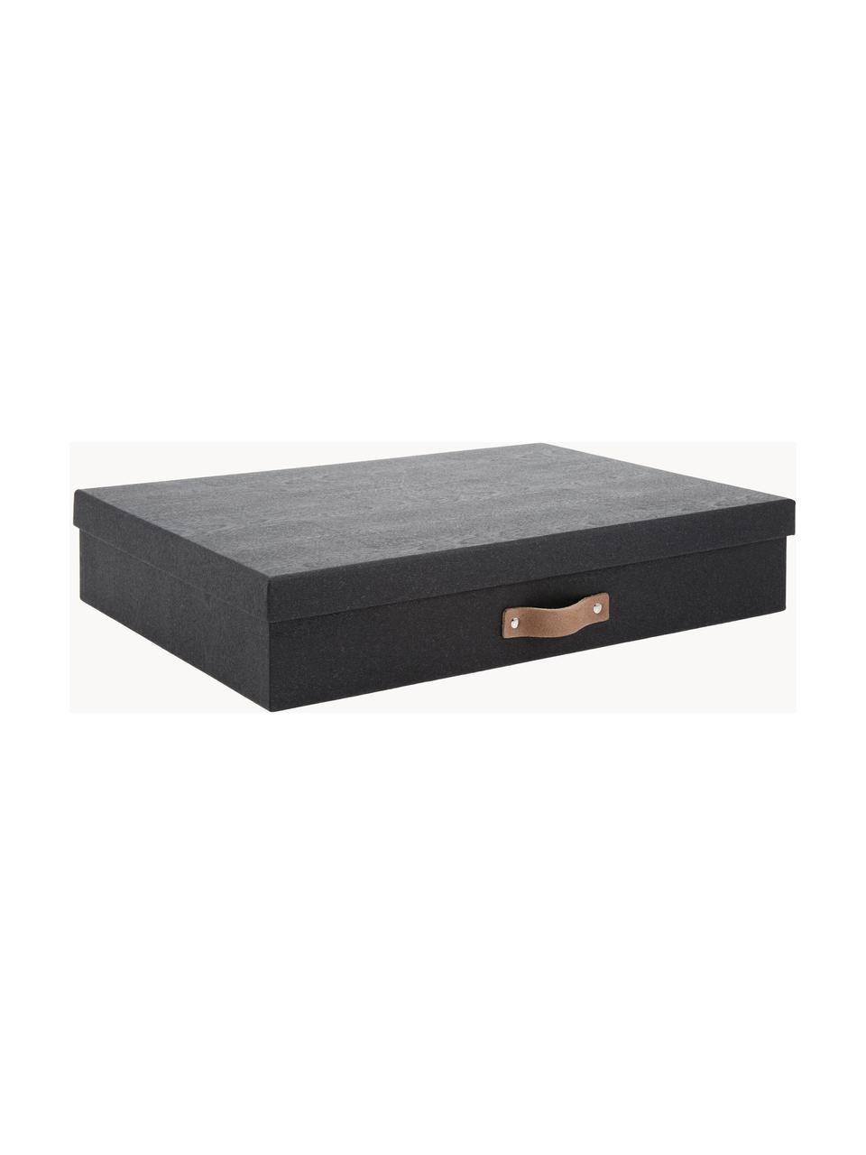 Skladovací box Sverker II, Černá, Š 44 cm, V 9 cm