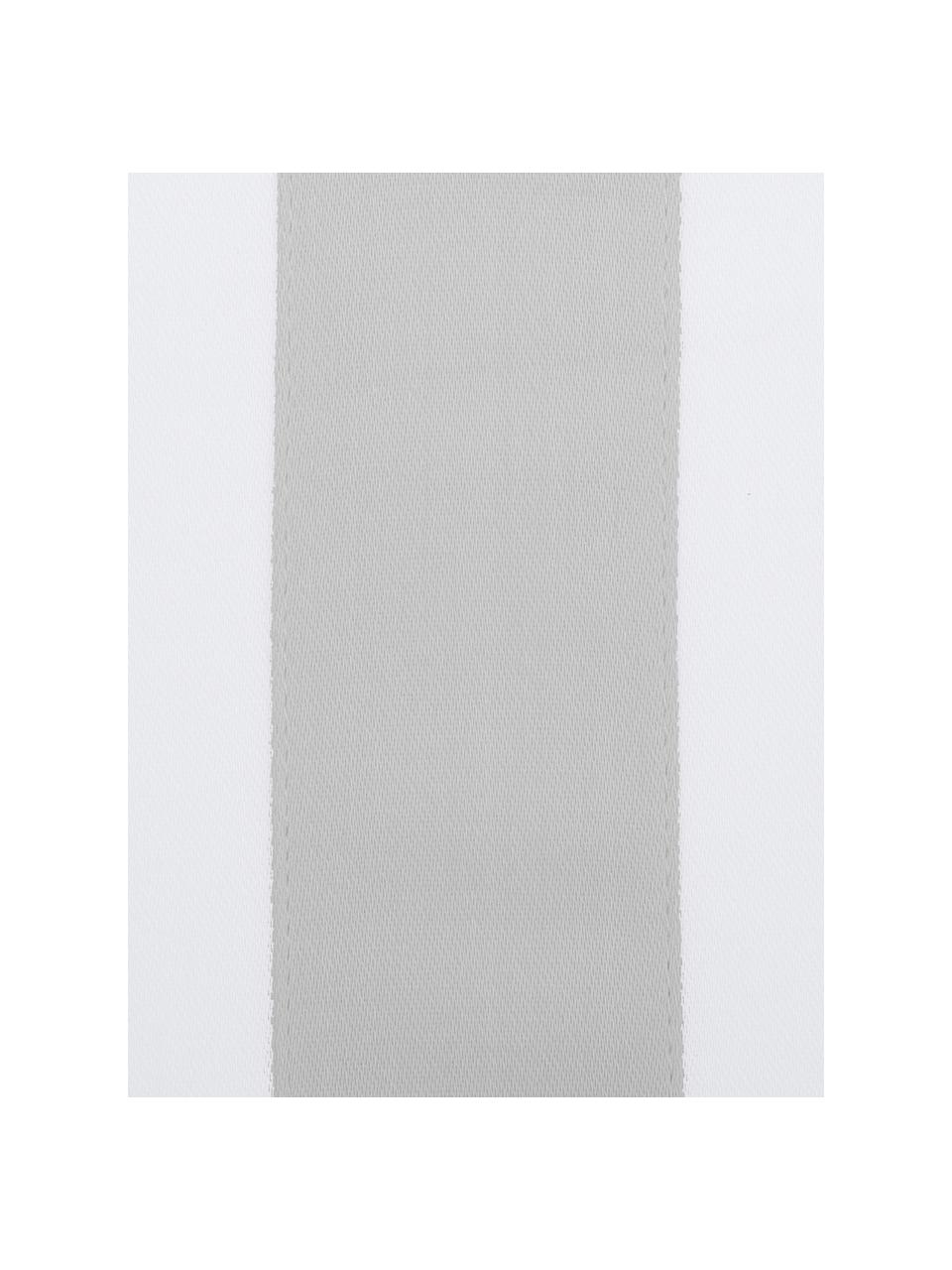 Poszewka na poduszkę z satyny bawełnianej Nora, 2 szt., Biały, jasny szary, S 40 x D 80 cm