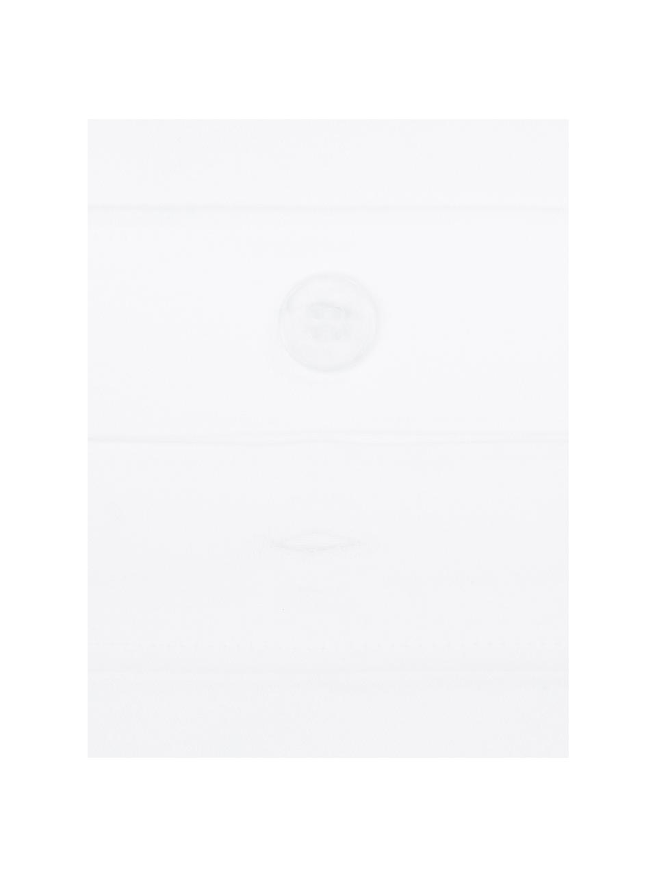 Povlak na polštář z bavlněného saténu Nora, 2 ks, Bílá, světle šedá, Š 40 cm, D 80 cm
