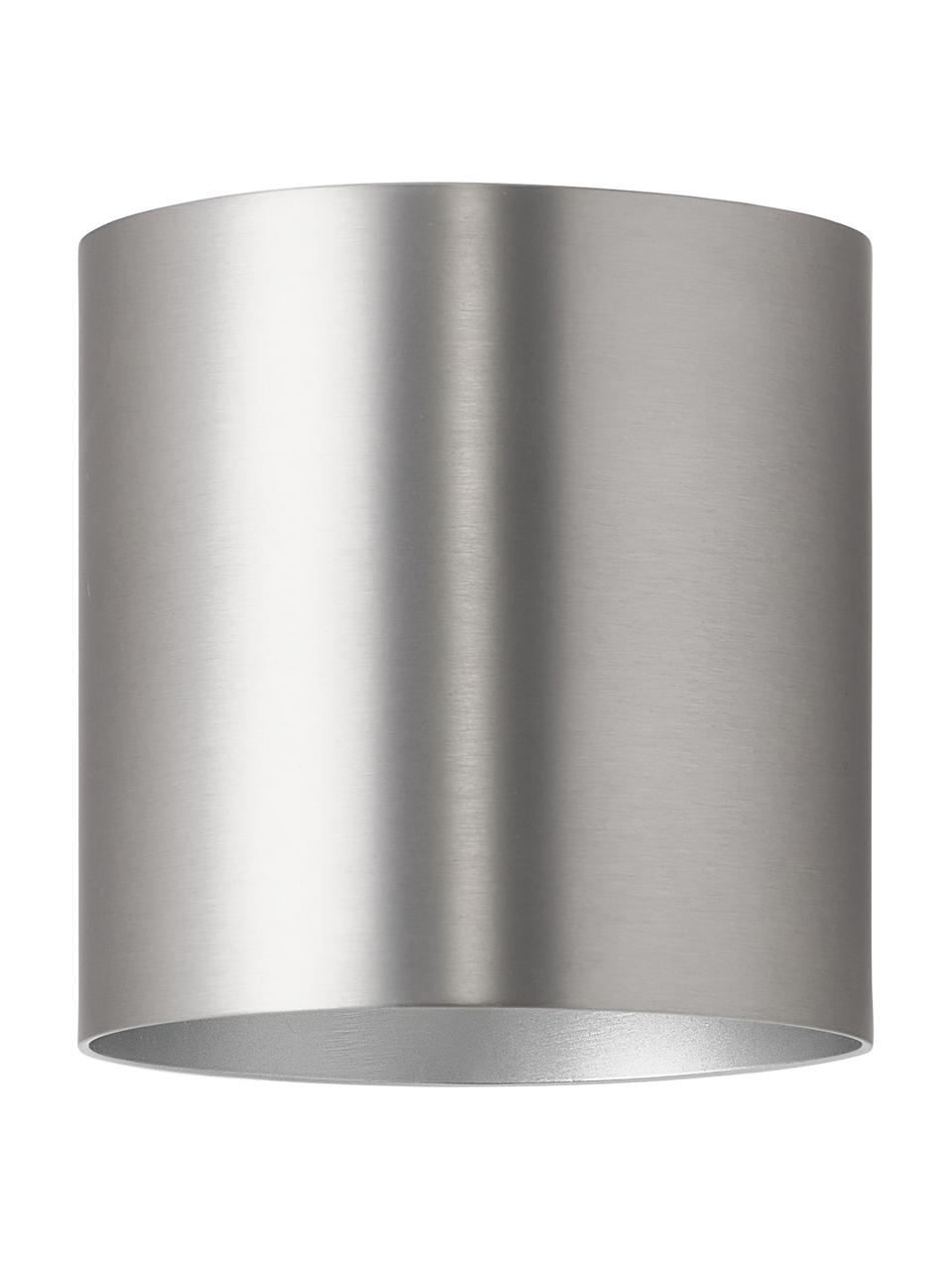 Malá nástenná lampa Roda, Odtiene striebornej, matná, Š 10 x V 10 cm