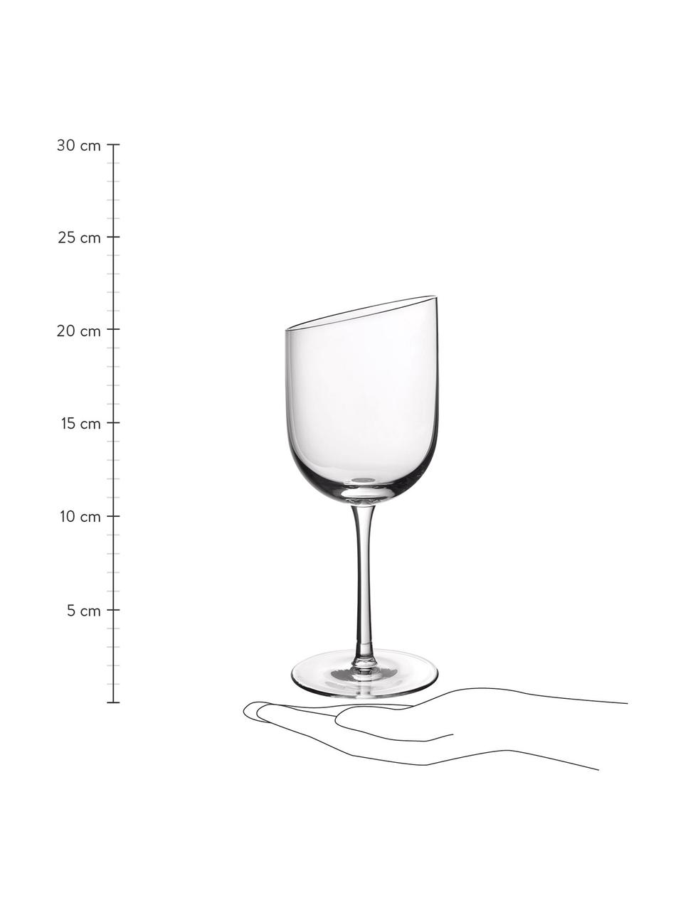Kieliszek do czerwonego wina NewMoon, 4 szt., Szkło, Transparentny, Ø 8 x W 22 cm, 405 ml