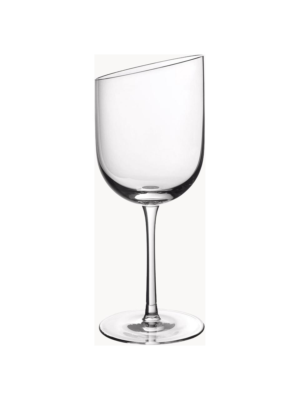 Copas de vino tinto NewMoon, 4 uds., Vidrio, Transparente, Ø 8 x Al 22 cm, 405 ml