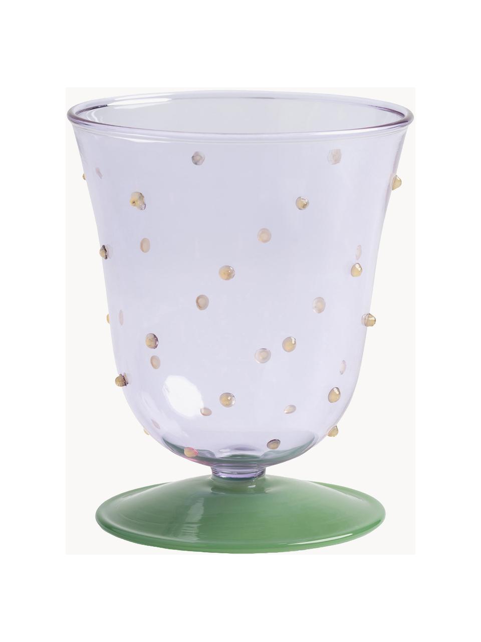 Set di 2 bicchieri fatti a mano in vetro borosilicato Dot, Vetro borosilicato

Scopri la versatilità del vetro borosilicato per la tua casa! Il vetro borosilicato è un materiale di alta qualità, affidabile e robusto. Si caratterizza per la sua eccezionale resistenza al calore ed è quindi ideale per il vostro tè o caffè caldo. Rispetto al vetro convenzionale, il vetro borosilicato è più resistente alle rotture e alle crepe ed è quindi un compagno sicuro nella tua casa., Lavanda trasparente, verde, Ø 8 x Alt. 10 cm, 200 ml