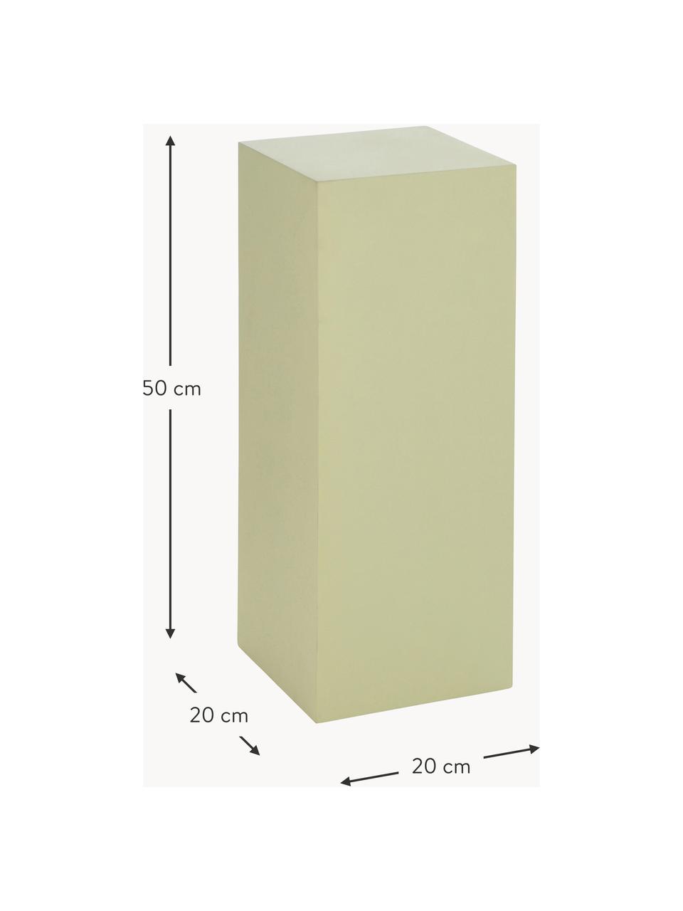 Dekosäule Smash, Mitteldichte Holzfaserplatte (MDF), Hellgrün, B 20 x H 50 cm