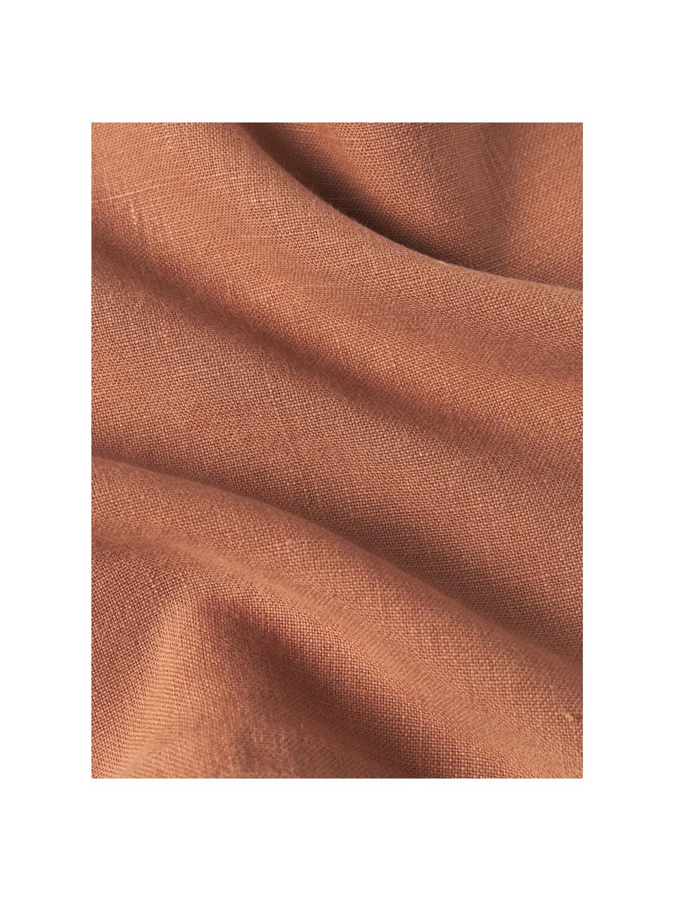 Federa arredo in lino con frange Luana, 100% lino

Il lino per sua natura tende ad avere una sensazione ruvida al tatto e un aspetto naturale sgualcito
L'alta resistenza allo strappo rende il lino resistente all'abrasione e all'usura, Caramello, Larg. 30 x Lung. 50 cm
