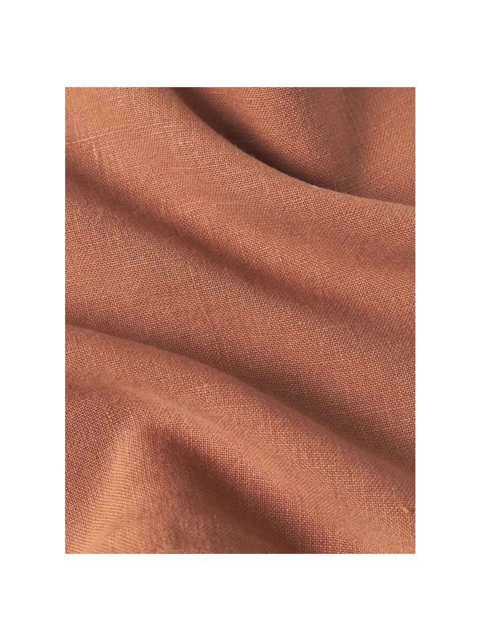 Housse de coussin pur lin avec franges Luana, 100 % pur lin

Le lin est naturellement doté d'un toucher plutôt rugueux et d'un aspect froissé
Sa résistance élevée au accrocs lui confère robustesse et longévité, Terracotta, larg. 30 x long. 50 cm