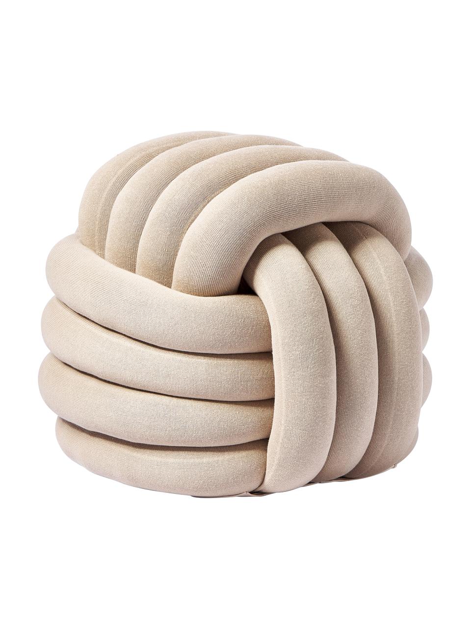 Taburetka v tvare uzla Twist, Béžová, Š 54 x V 45 cm