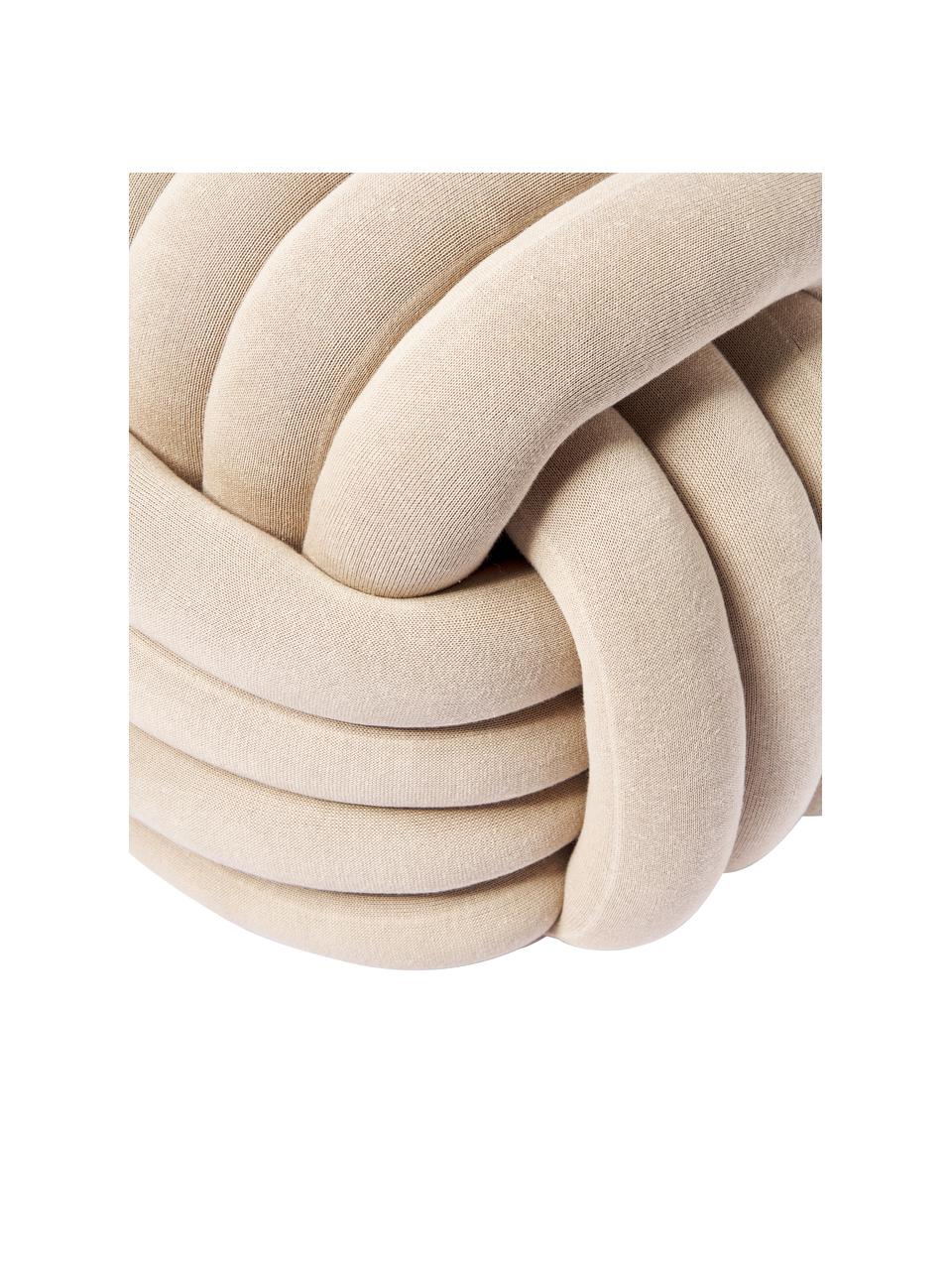 Puf ve tvaru uzlu Twist, Béžová, Š 54 cm, V 45 cm