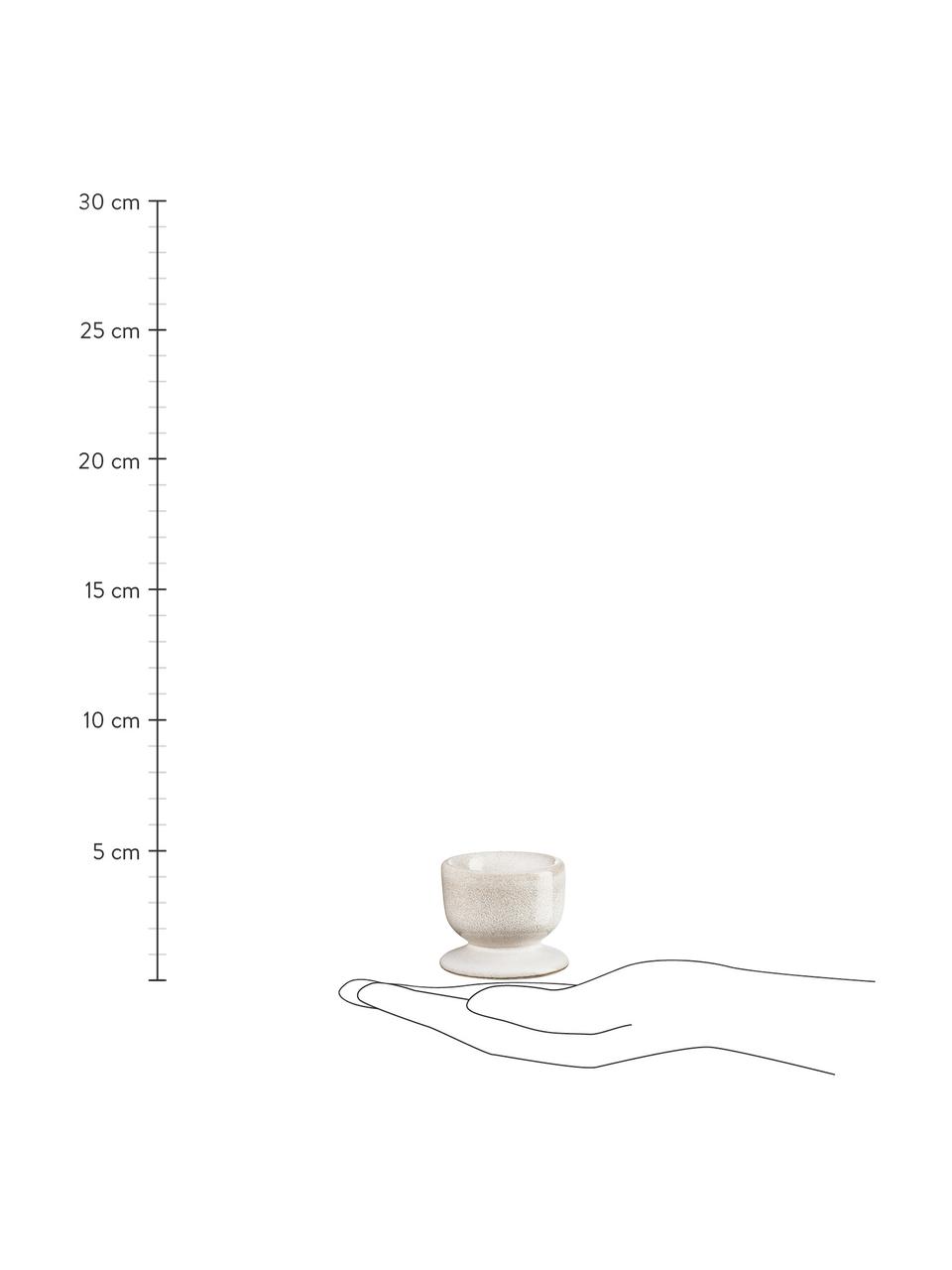Portauova con smalto reattivo Saisons 6 pz, Gres, Beige, Ø 5 x Alt. 5 cm