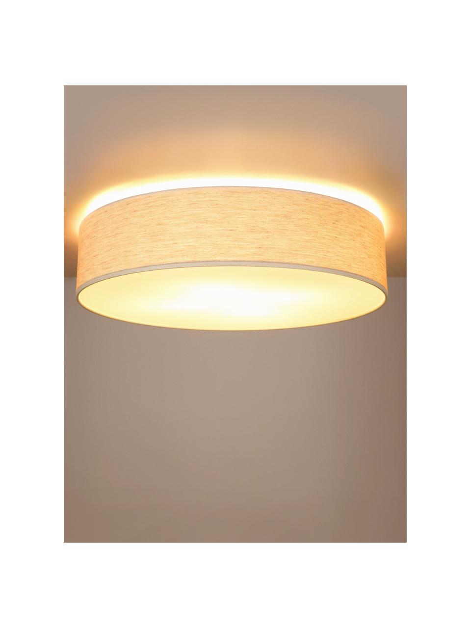 Stropná lampa z ľanu Boho, Béžová