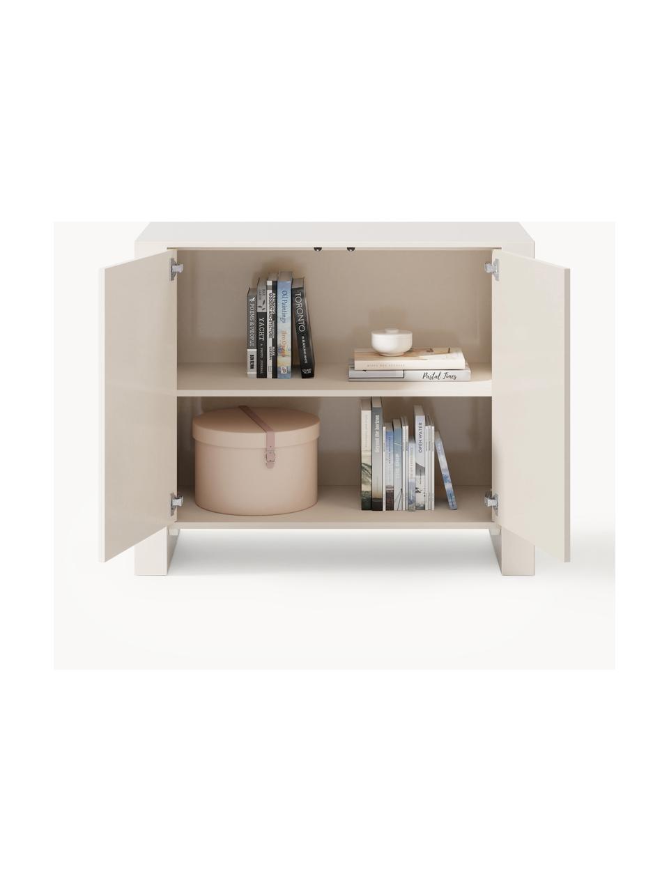 Credenza Liv, Beige chiaro, Larg. 90 x Alt. 79 cm