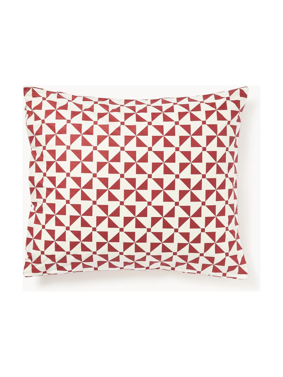 Katoenen kussenhoes Benson, Weeftechniek: renforcé Draaddichtheid 1, Rood, B 60 x L 70 cm