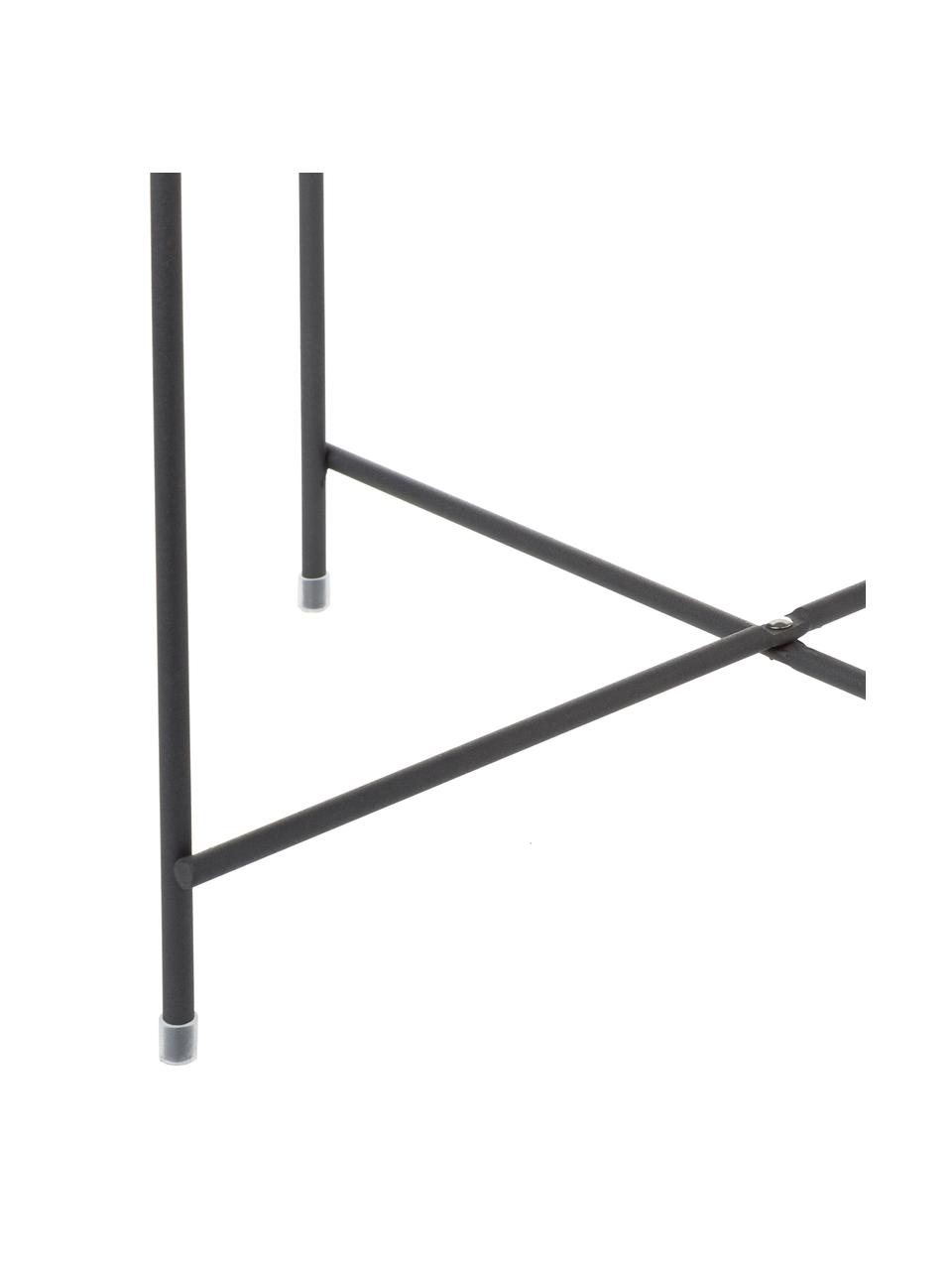 Table d'appoint pliante avec plateau amovible Cupid, Noir, Ø 43 x haut. 45 cm