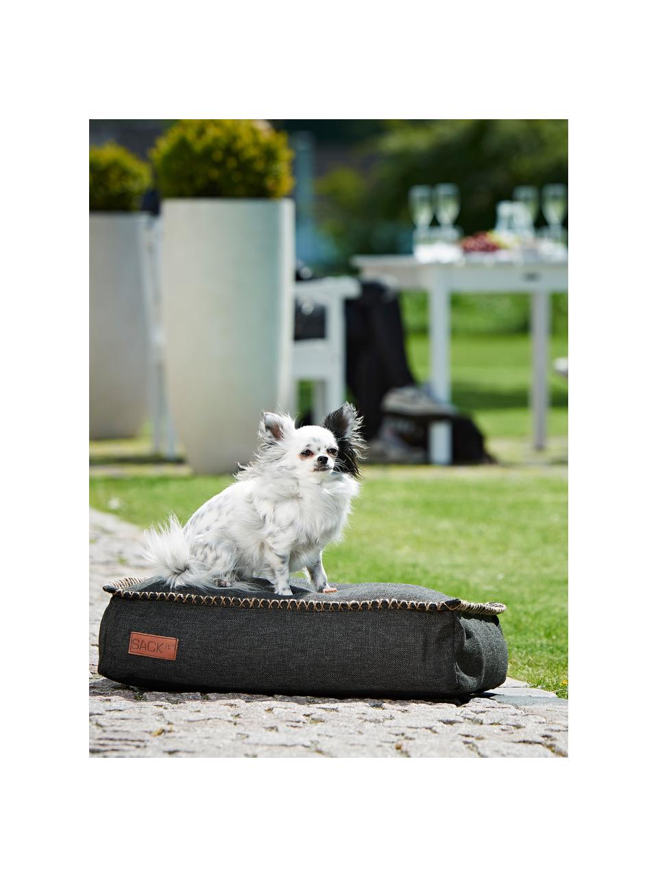 Cama para mascotas Dog, 60 cm, Olefina, fibra sintética, Tejido negro, An 60 x F 40 cm