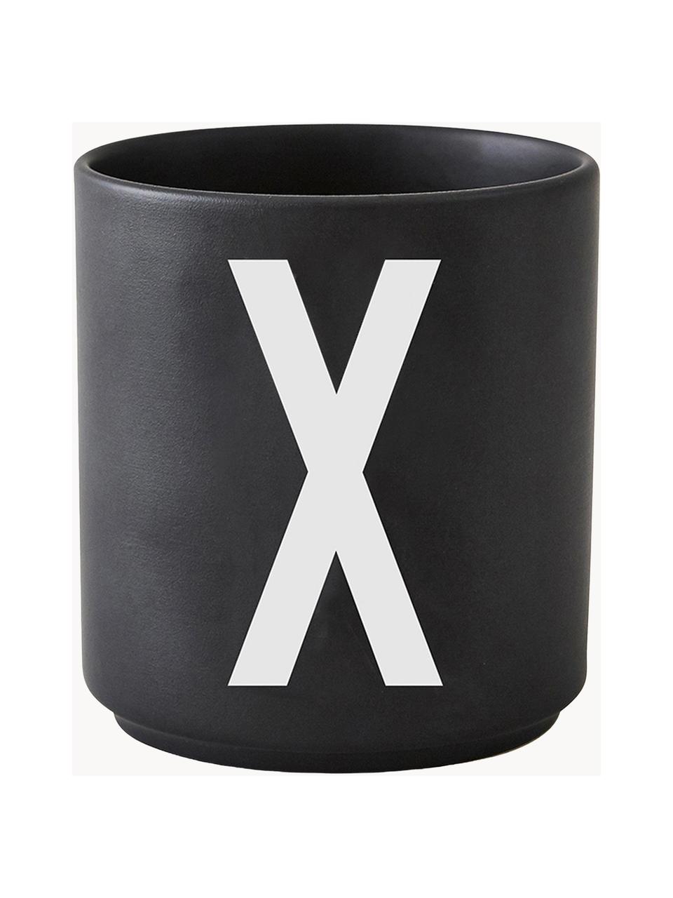 Mug design Personal (variantes de A à Z), Porcelaine Fine Bone China
Fine Bone China est une porcelaine tendre, qui se distingue particulièrement par sa brillance et sa translucidité, Noir, blanc, Mug Y, 250 ml