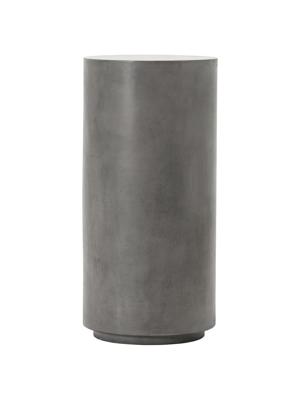 Columna decorativa artesanal de hormigón Out, Gris cemento, Gris, Ø 36 x Al 76