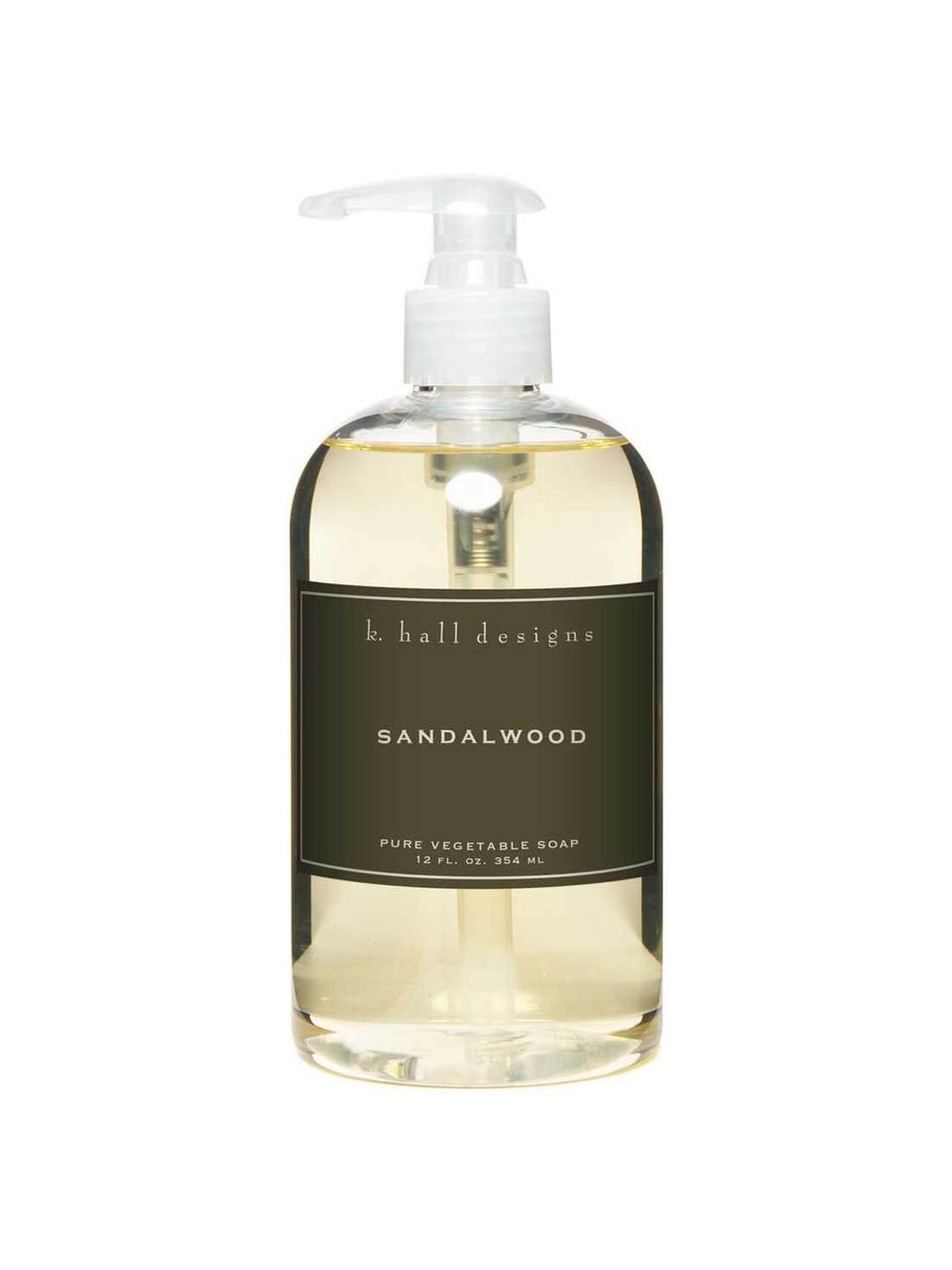 Savon liquide pour les mains Sandalwood (bois de santal & musc), Transparent