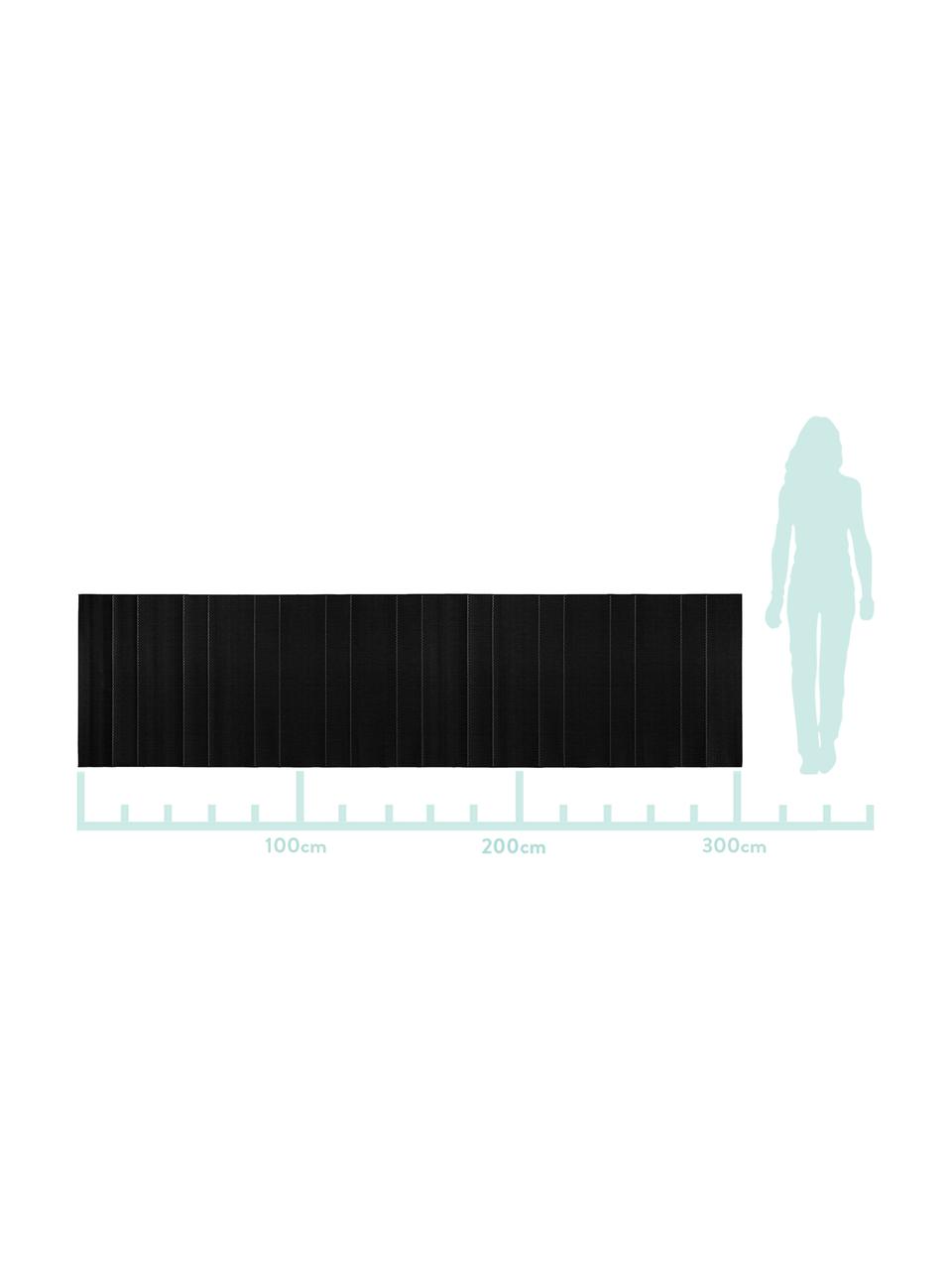 In- & Outdoor-Läufer Sunshine, 100% Polypropylen, Schwarz, Cremeweiß, B 80 x L 300 cm