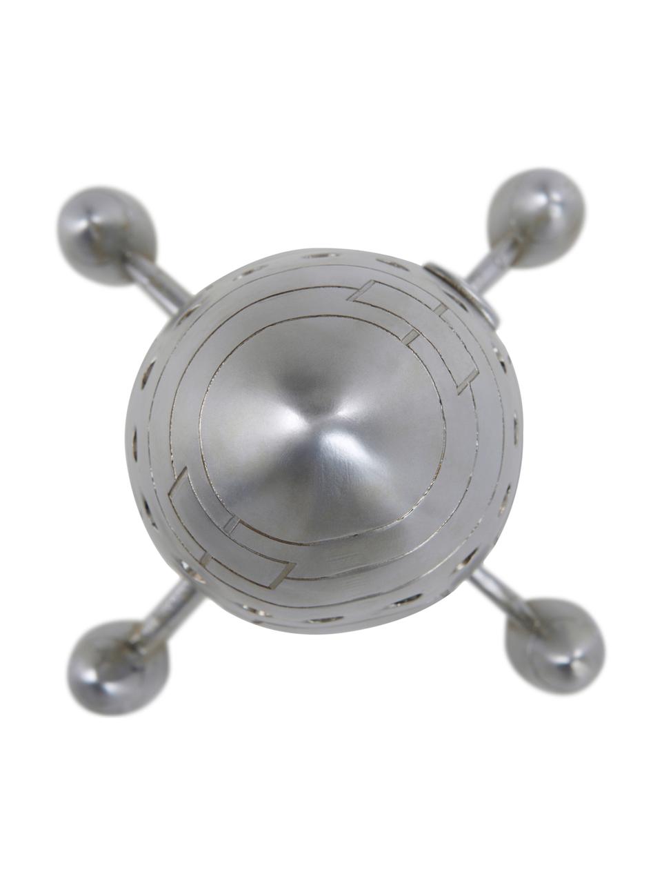 Deko-Objekt Neptunus, Kunststoff, Silberfarben, B 20 x H 44 cm