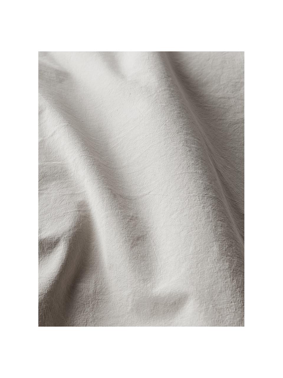 Housse de couette en percale de coton Debbie, Beige clair, larg. 200 x long. 200 cm