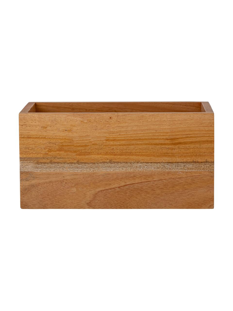 Scatola in legno di mogano Solin, Legno di mogano, Legno chiaro, Larg. 24 x Alt. 12 cm