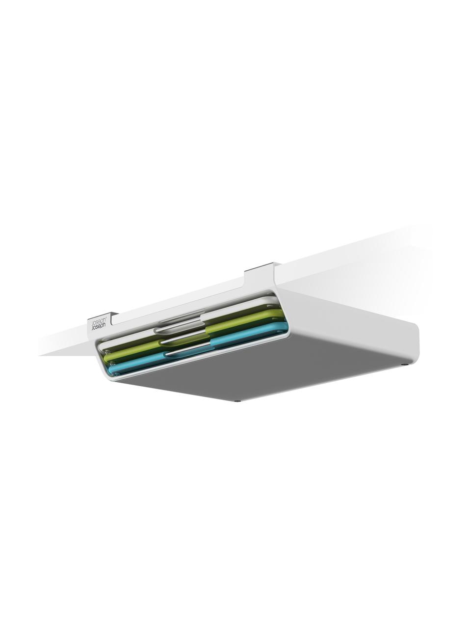 Planches à découper avec support Folio, 4 élém., Polypropylène (PP), Blanc, vert, bleu, larg. 23 x long. 32 cm