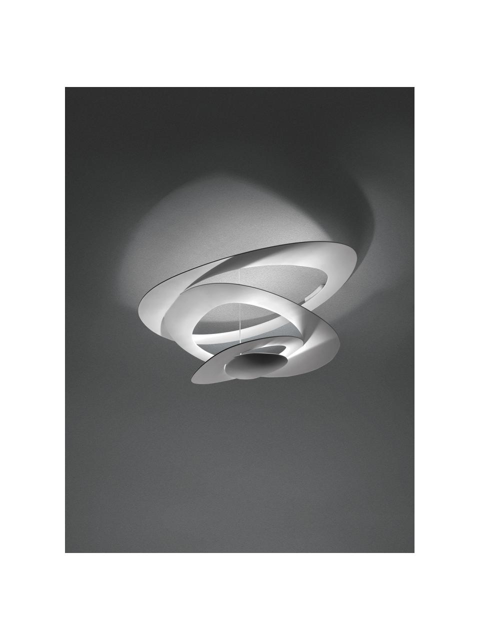 Grote plafondlamp Pirce, Ø 97 cm, Gecoat aluminium, Wit, Ø 97 x H 44 cm