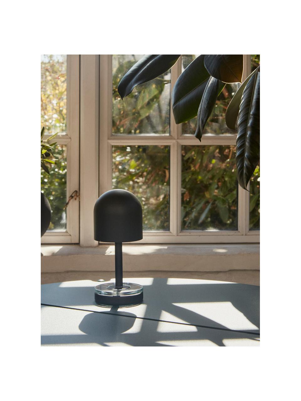Zewnętrzna lampa stołowa LED Luceo, Czarny, matowy, Ø 9 x W 22 cm