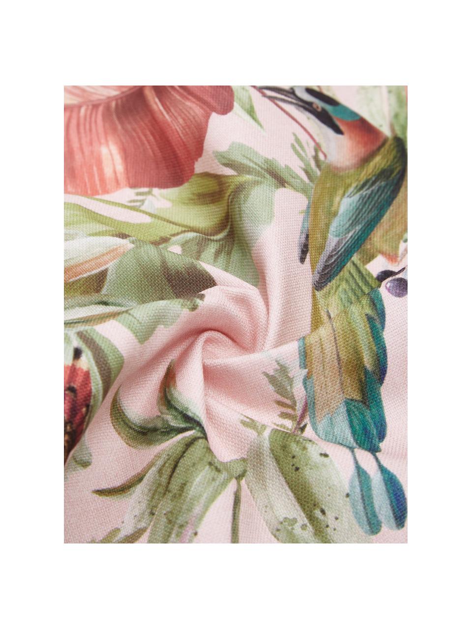 Kussenhoes Bahama met tropische print, 100% katoen, Multicolour, B 45 x L 45 cm