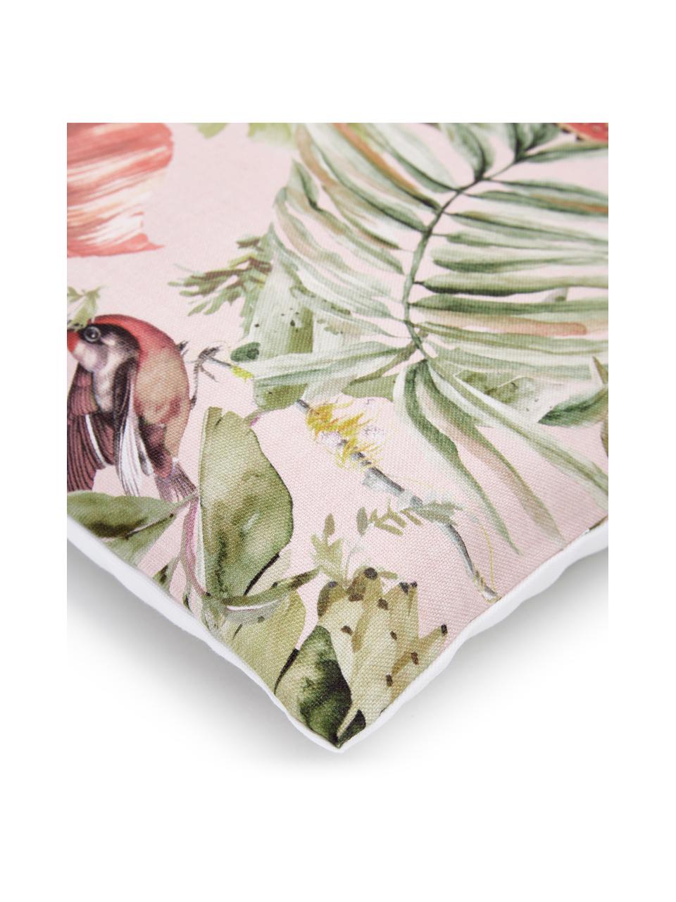 Kussenhoes Bahama met tropische print, 100% katoen, Multicolour, B 45 x L 45 cm