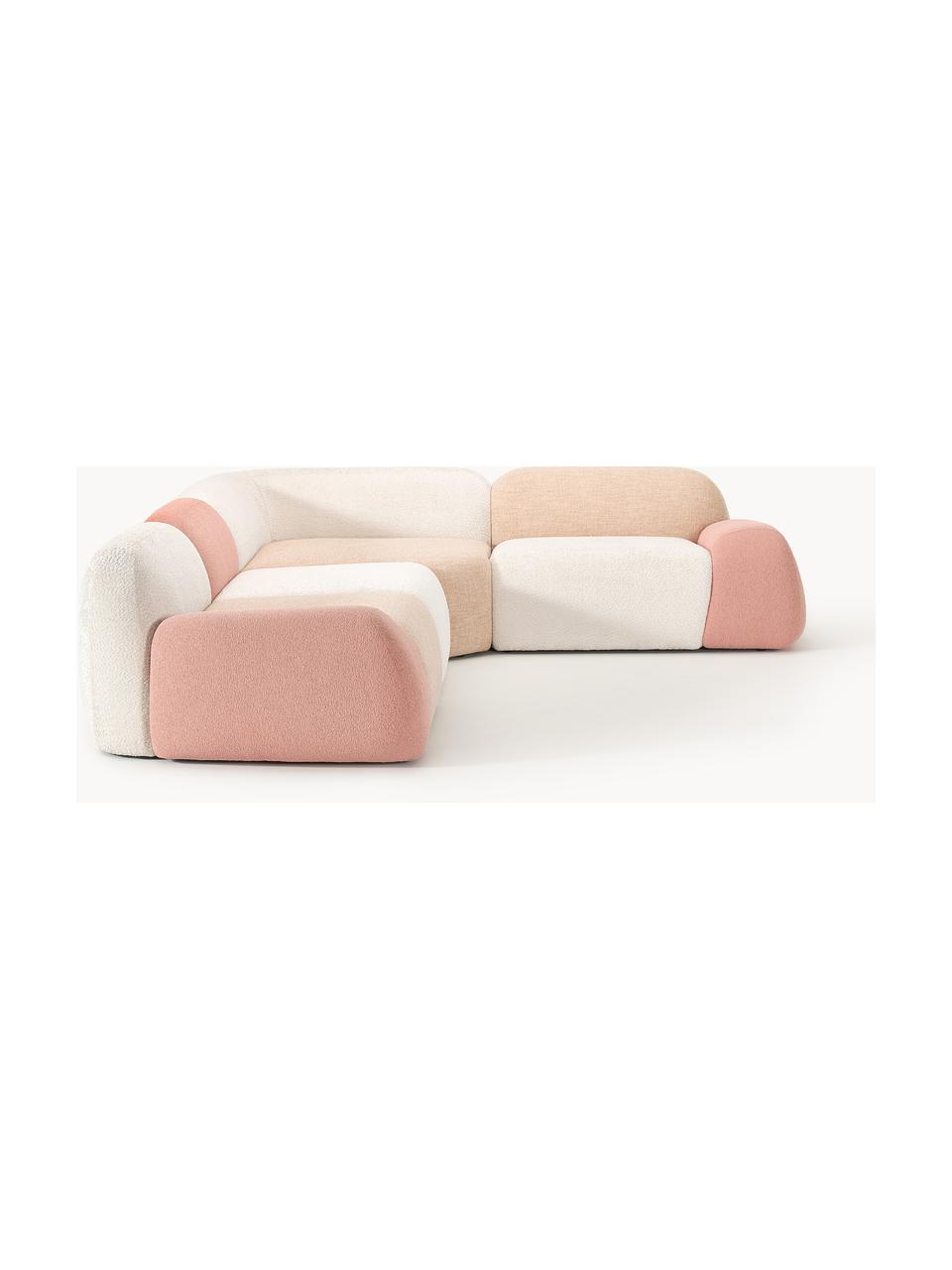 Modulares Ecksofa Wolke (4-Sitzer), Fuorisalone Edition, Mehrfarbig, B 349 x T 262 cm, Eckteil links