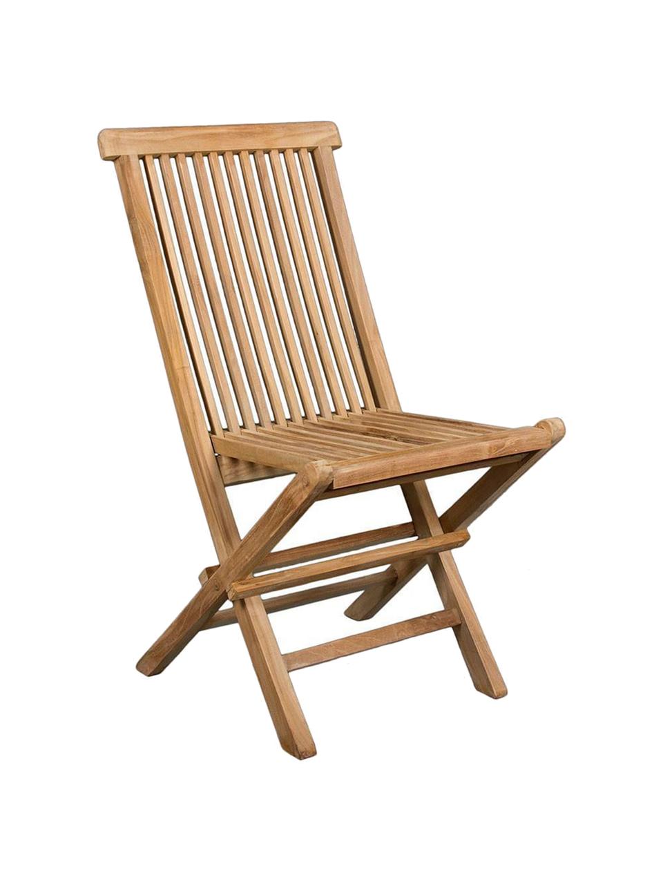 Silla de madera de teca Lisange, Madera de teca, Beige, An 43 x Al 89 cm