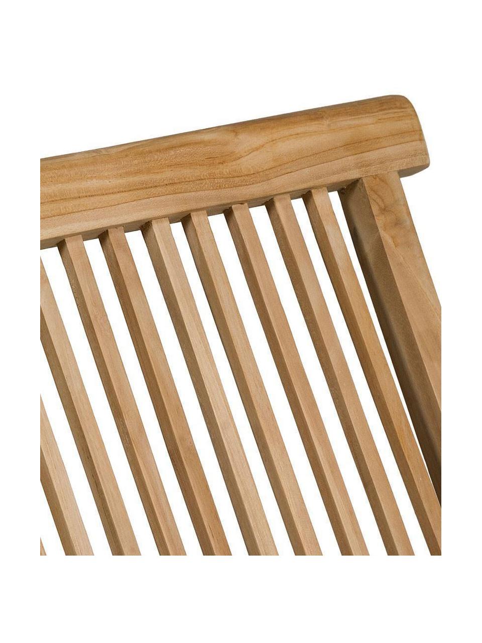 Silla de madera de teca Lisange, Madera de teca, Beige, An 43 x Al 89 cm