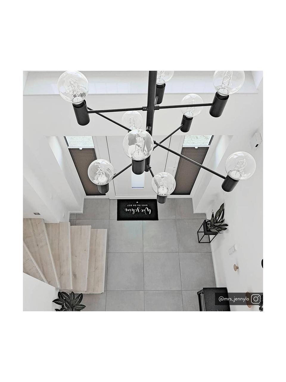 Żyrandol Paris, Lampa: czarny Kabel: transparentny, Ø 80 cm