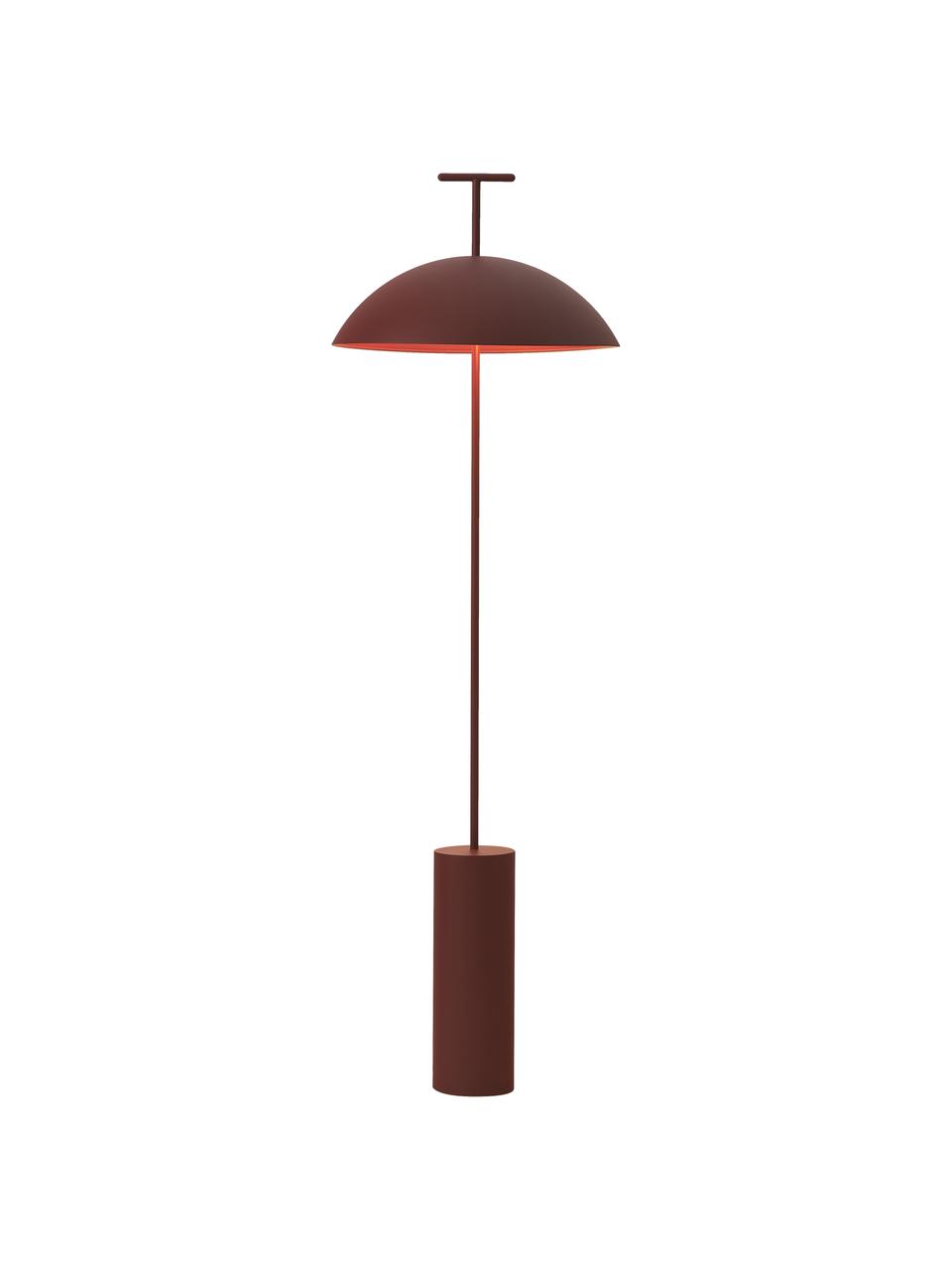 Lampa podłogowa LED z funkcją przyciemniania Geen-A, Ceglany czerwony, Ø 41 x W 132 cm