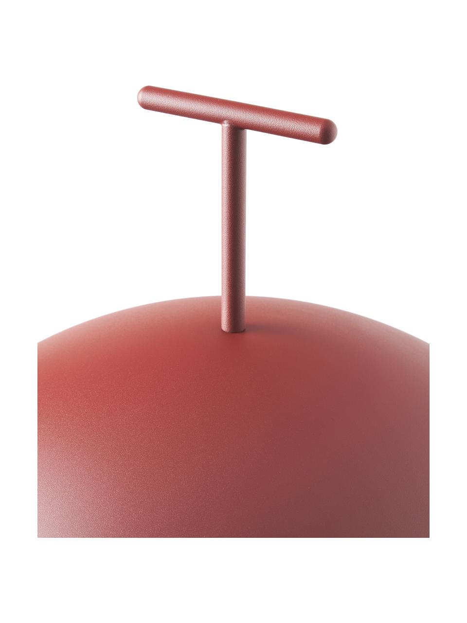Petit lampadaire LED Geen-A, Rouge brique, Ø 41 x haut. 132 cm