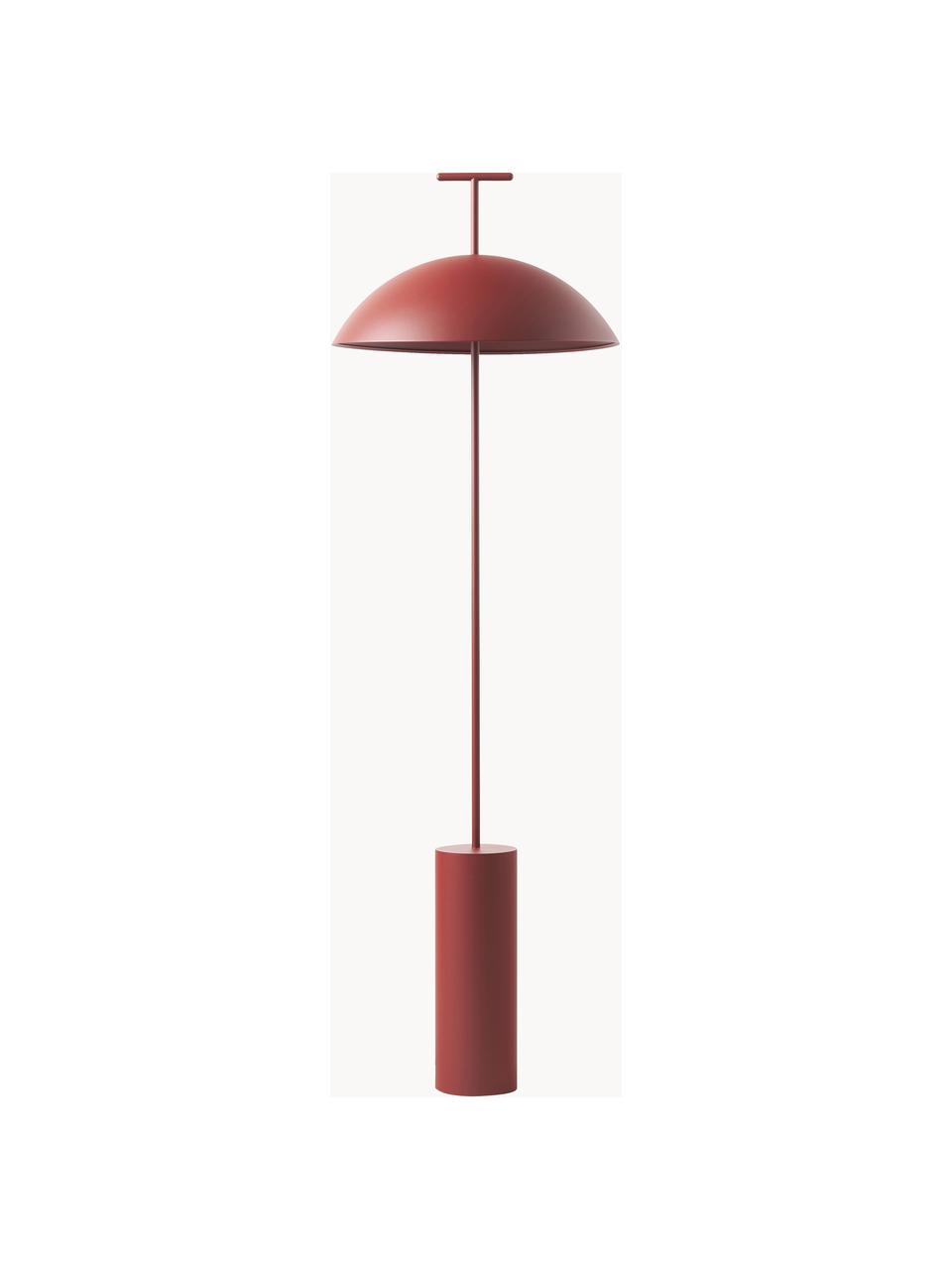Petit lampadaire LED Geen-A, Rouge rouille, haut. 132 cm