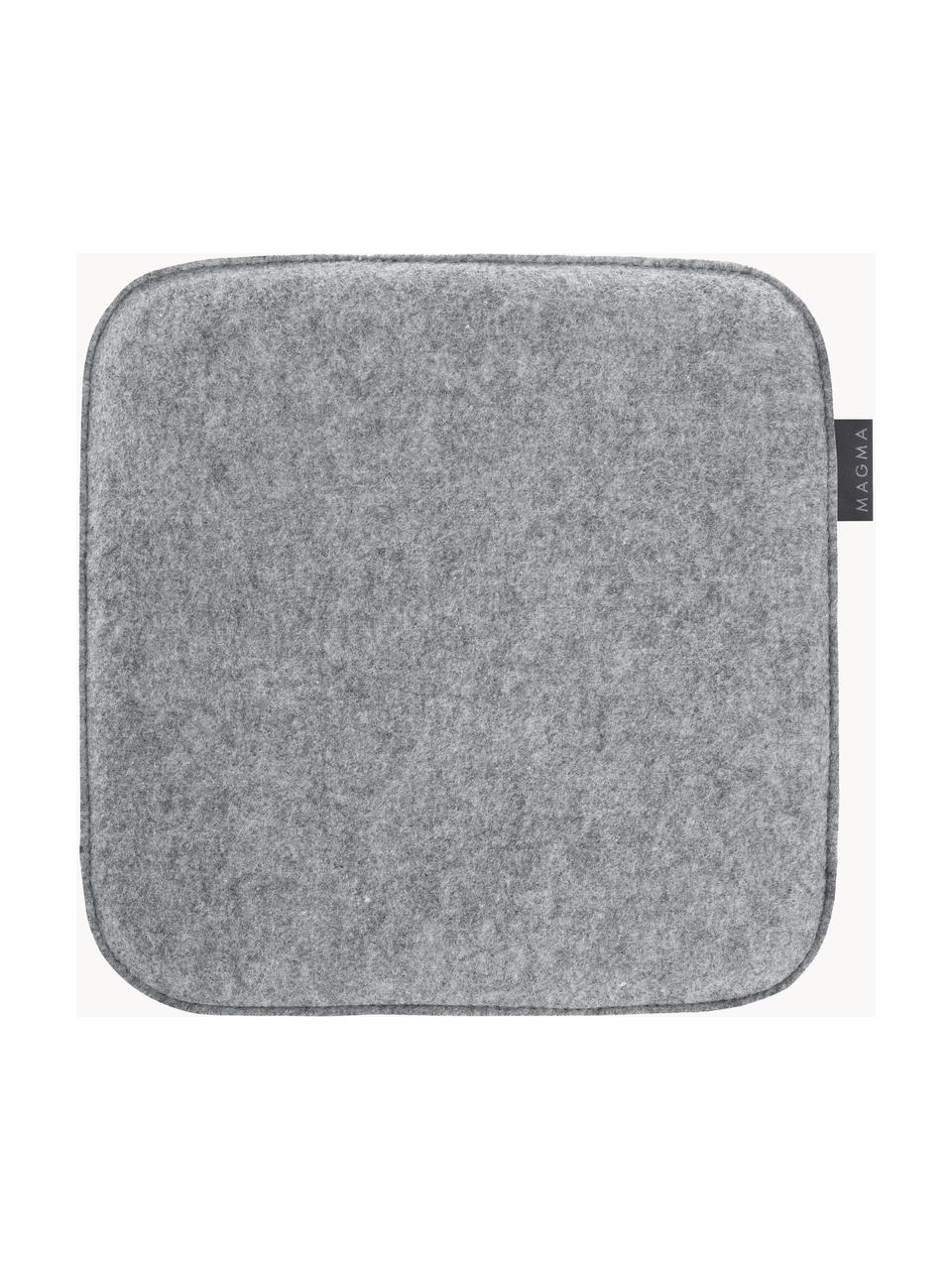 Cojines para sillas Avaro Square, 4 uds., Gris, An 35 x L 35 cm