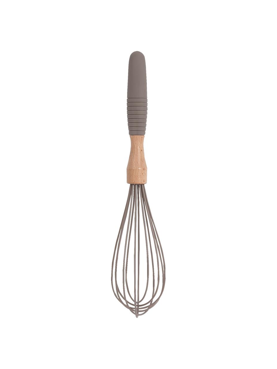 Metlička Silico, Umělá hmota, dřevo, Šedá, světlé dřevo, D 30 cm