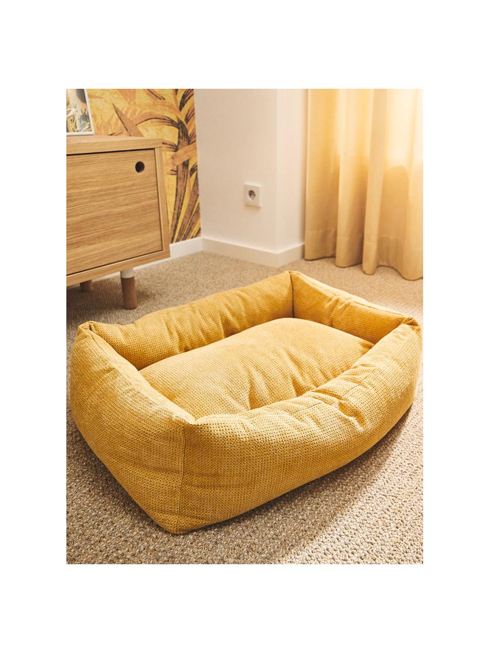 Cama para mascotas Tudor, tamaños diferentes, Tapizado: 90% poliéster, 10% nylon , Amarillo sol, An 68 x F 55 cm