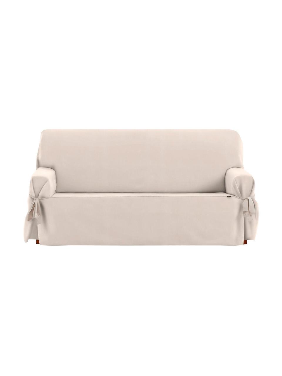 Housse de canapé Levante, 65 % coton, 35 % polyester, Beige, larg. 200 x haut. 110 cm