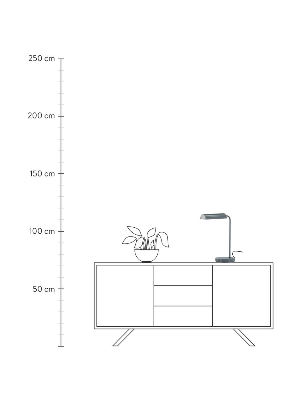 Schreibtischlampe Harmonica, Blaugrau, B 34 x H 43 cm