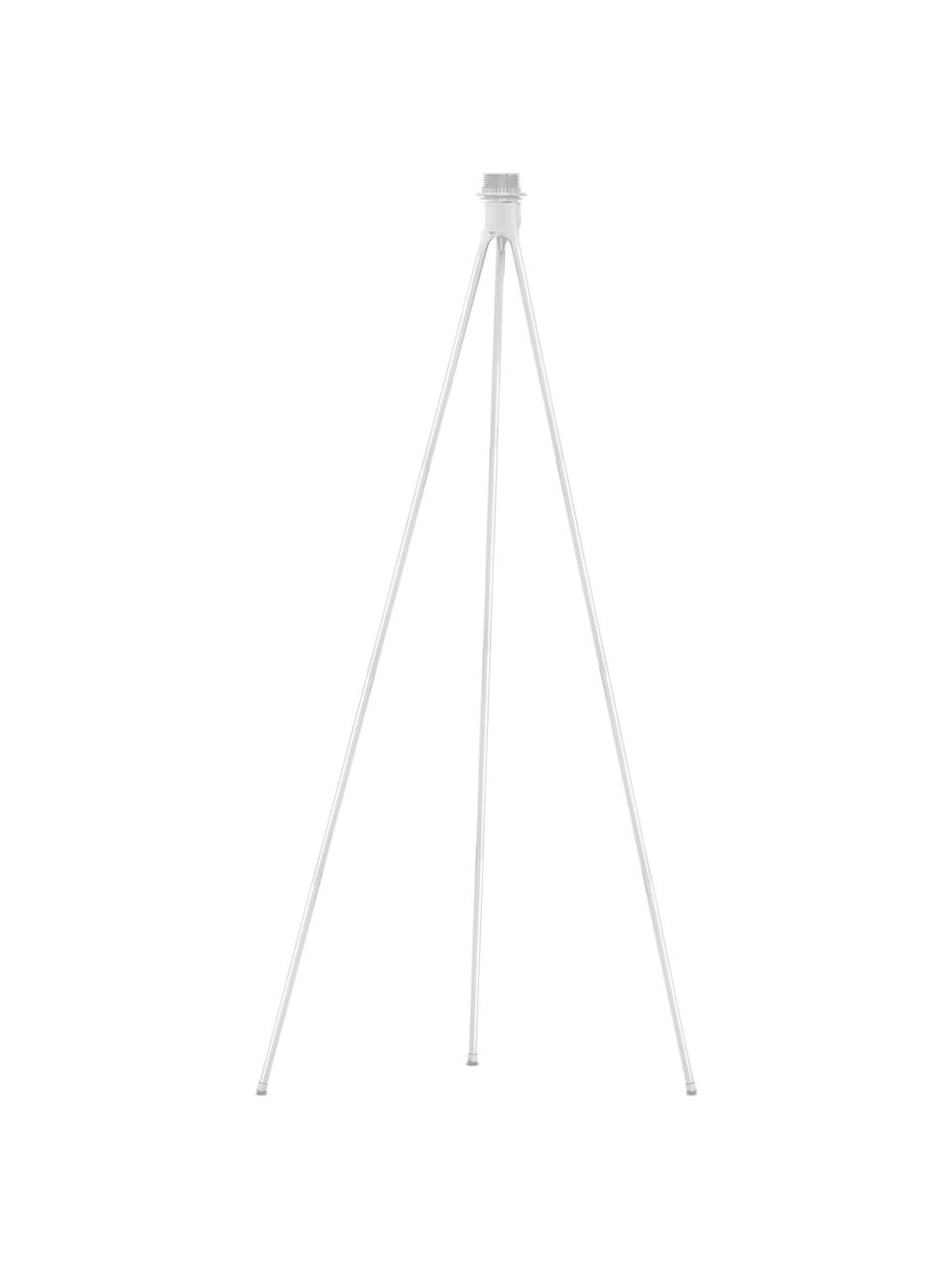 Base per lampada da terra Tripod, Base della lampada: alluminio rivestito, Bianco, Ø 50 x Alt. 109 cm