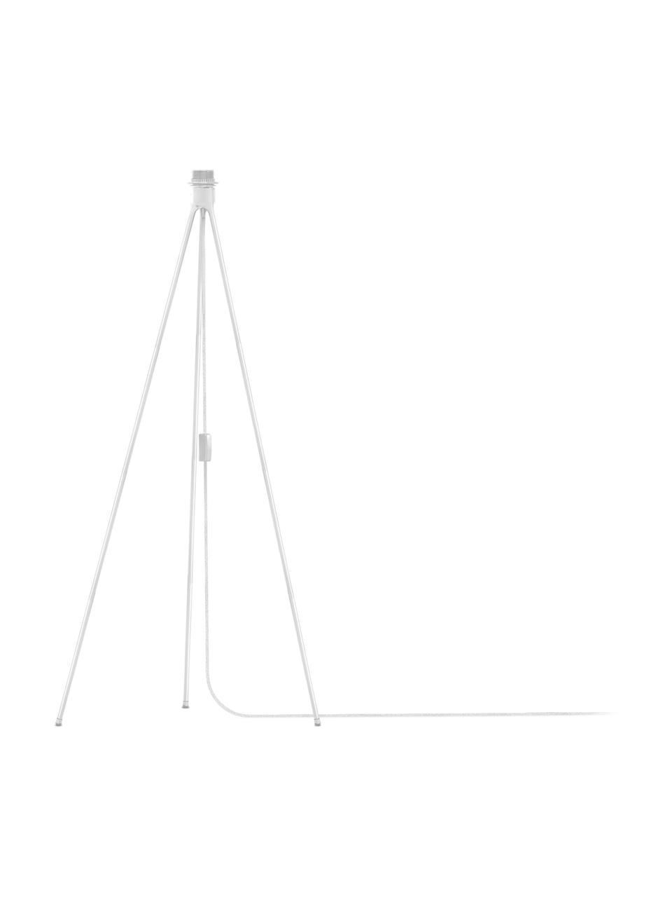 Design-Stehleuchtenfuß Tripod, Lampenfuß: Aluminium, beschichtet, Weiß, Ø 50 x H 109 cm